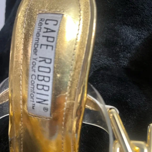 Cape Robbin Gold Chain Stiletto Heels - Picture 7 of 16